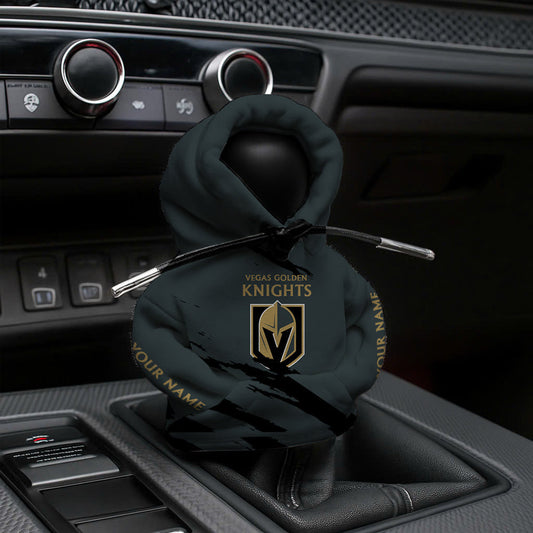 LIMITED EDITION - NEW CUSTOMIZED NHL04 VGK VEGAS GOLDEN KNIGHTS AUTOMOTIVE HOODIE SHIFT KNOB COVER