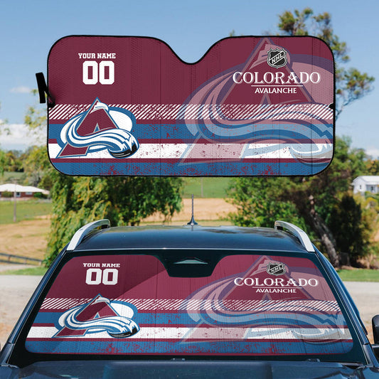 LIMITED EDITION - NEW CUSTOMIZED NHL05 CAL COLORADO AVALANCHE AUTO WINDSHIELD SHADE
