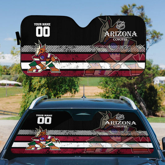 LIMITED EDITION - NEW CUSTOMIZED NHL30 AZC ARIZONA COYOTES AUTO WINDSHIELD SHADE