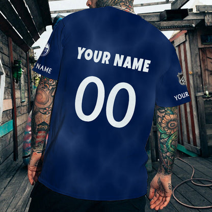 LIMITED EDITION - NEW CUSTOMIZED NHL03 EMO EDMONTON OILERS T-SHIRT