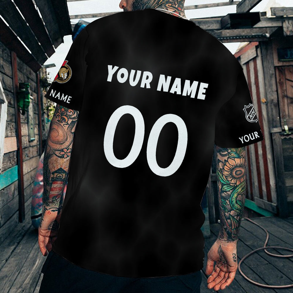 LIMITED EDITION - NEW CUSTOMIZED NHL29 OSN OTTAWA SENATORS T-SHIRT