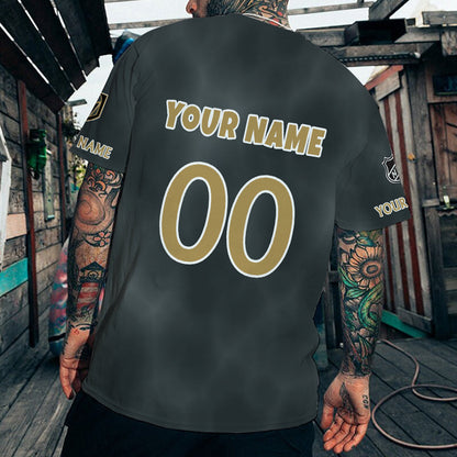 LIMITED EDITION - NEW CUSTOMIZED NHL04 VGK VEGAS GOLDEN KNIGHTS T-SHIRT